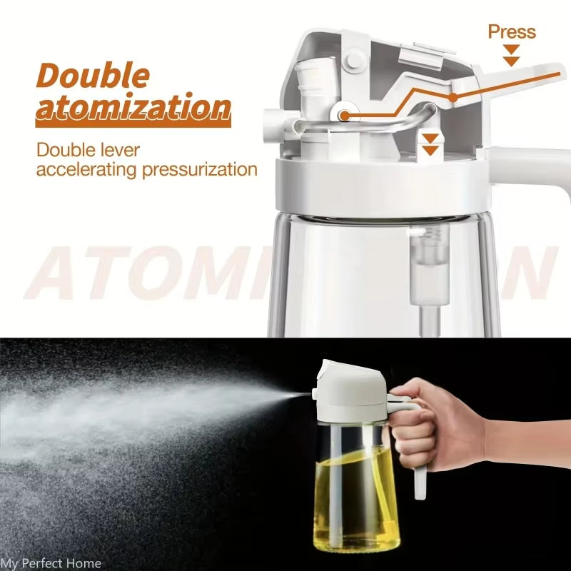 Spray 2 en 1 para Aceite | Cocina Sana y Sin Desperdicios