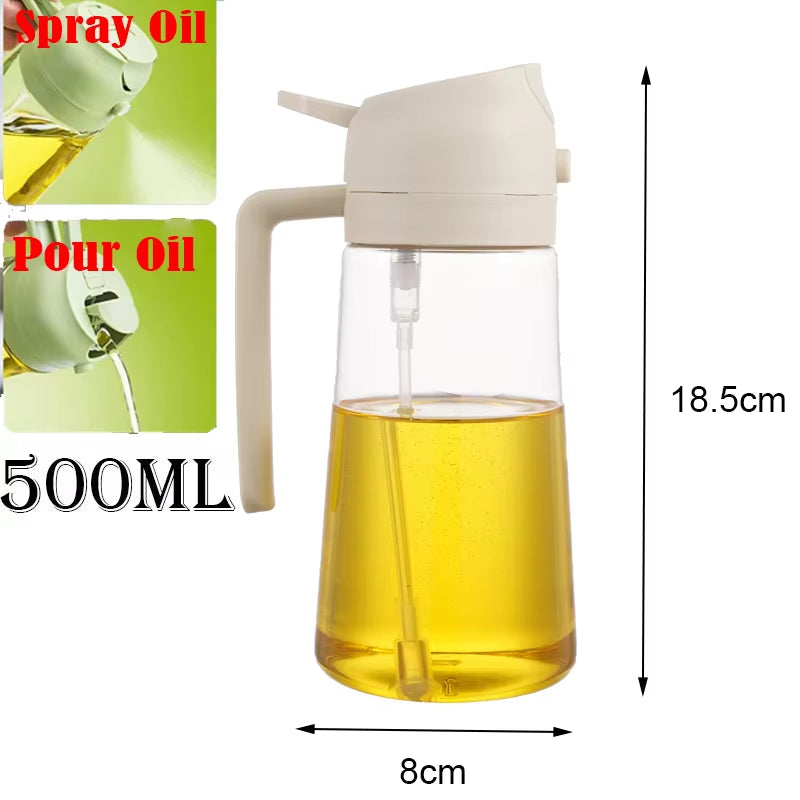 Spray 2 en 1 para Aceite | Cocina Sana y Sin Desperdicios