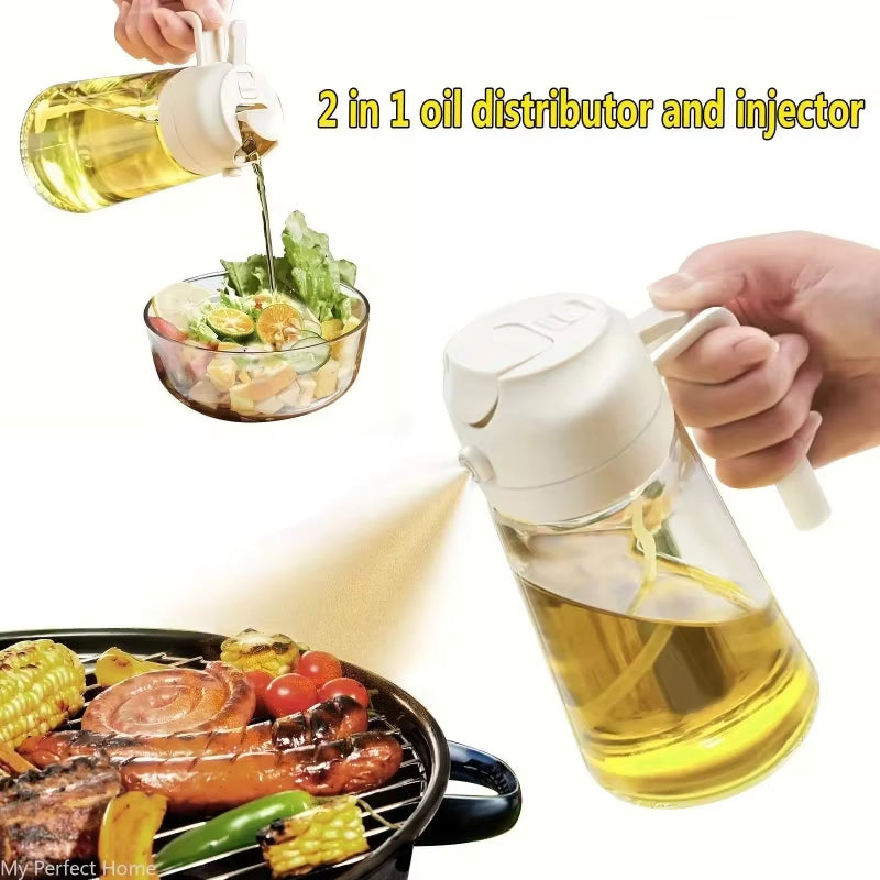 Spray 2 en 1 para Aceite | Cocina Sana y Sin Desperdicios